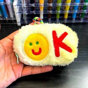 Fuzzy OK Emoji OK Pouch